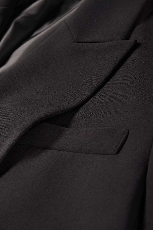 Damen - Crop Blazer - Relaxed Fit - schwarz
