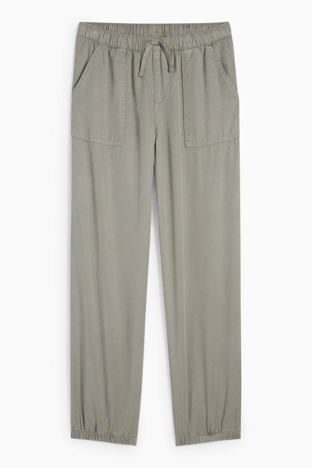 Kinder Mädchen - Stoffhose - grau