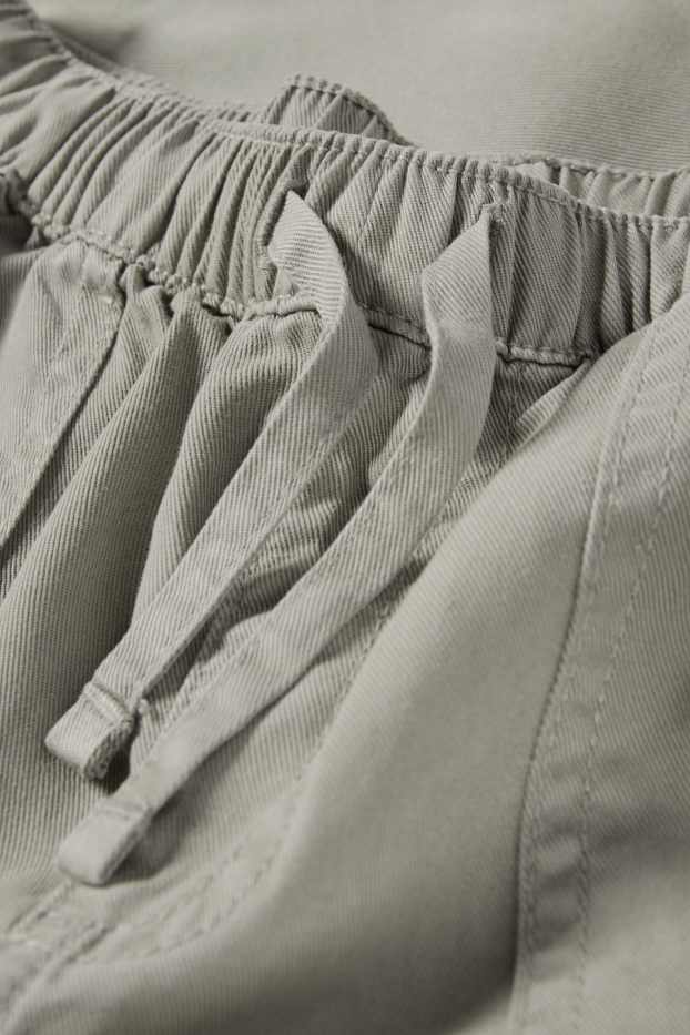 Kinder Mädchen - Stoffhose - grau