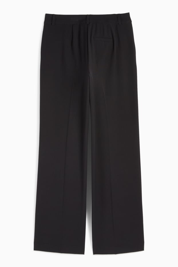 Femei - Pantaloni office - talie medie - straight fit - mix & match - negru