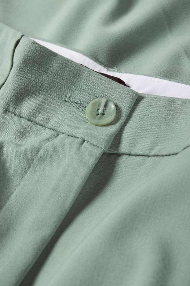 Femmes - Pantalon de bureau - mid waist - straight fit - Mix & Match - vert clair