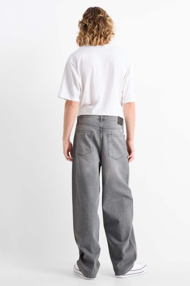 Heren - Baggy jeans - jeanslichtgrijs