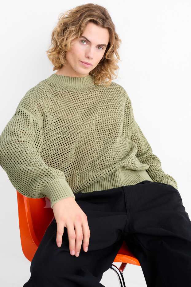 Uomo - Maglione - verde chiaro