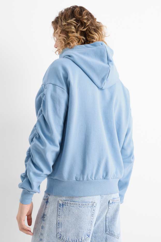 Heren - Oversized hoodie - lichtblauw