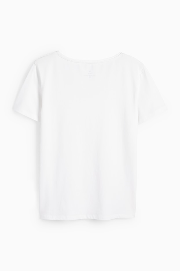 Damen - T-Shirt - Slim Fit - weiss