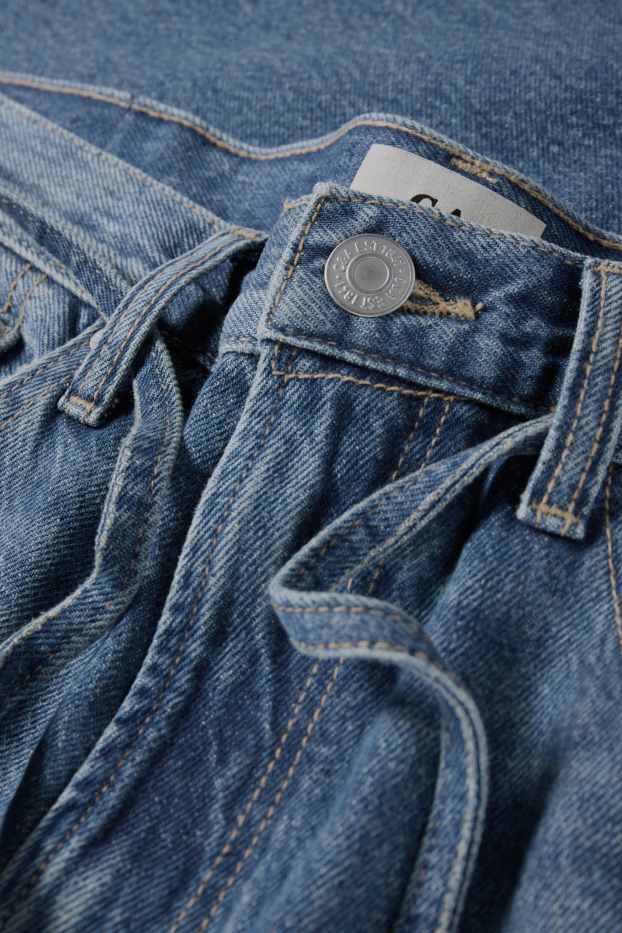 Men - Wide leg jeans - blue denim