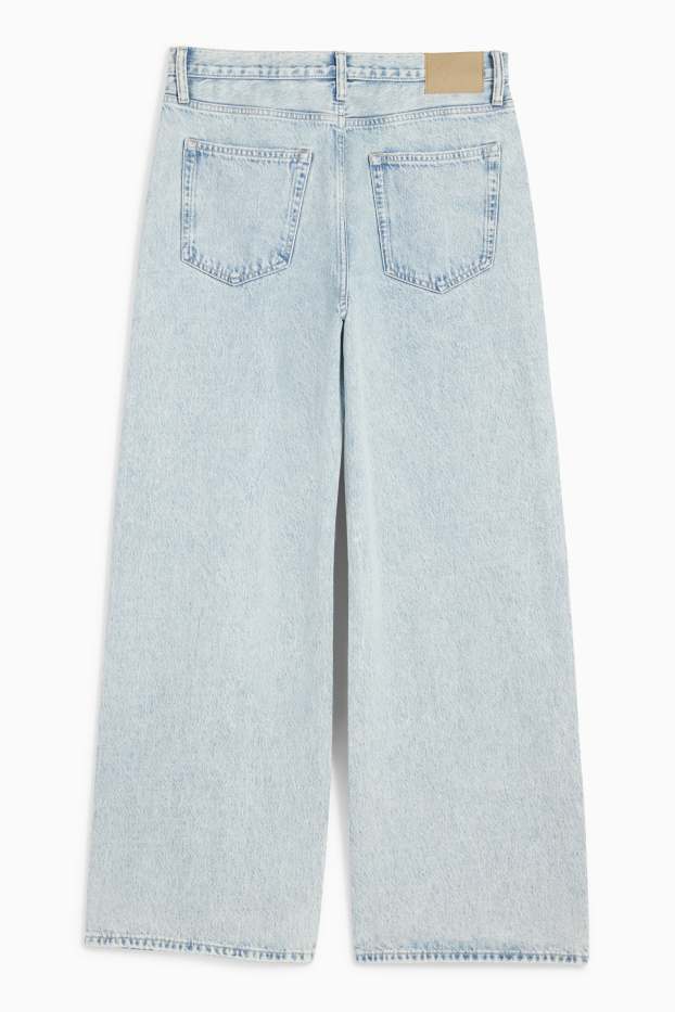 Pánské - Wide leg jeans - džíny - světle modré