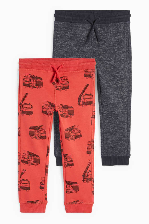 Kinder Jungen - Multipack 2er - Feuerwehr - Jogginghose - dunkelblau