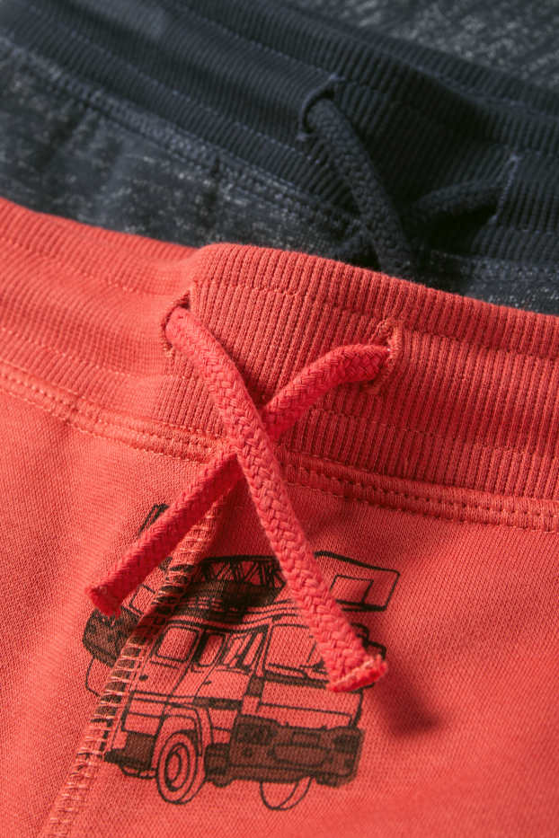 Kinder Jungen - Multipack 2er - Feuerwehr - Jogginghose - dunkelblau