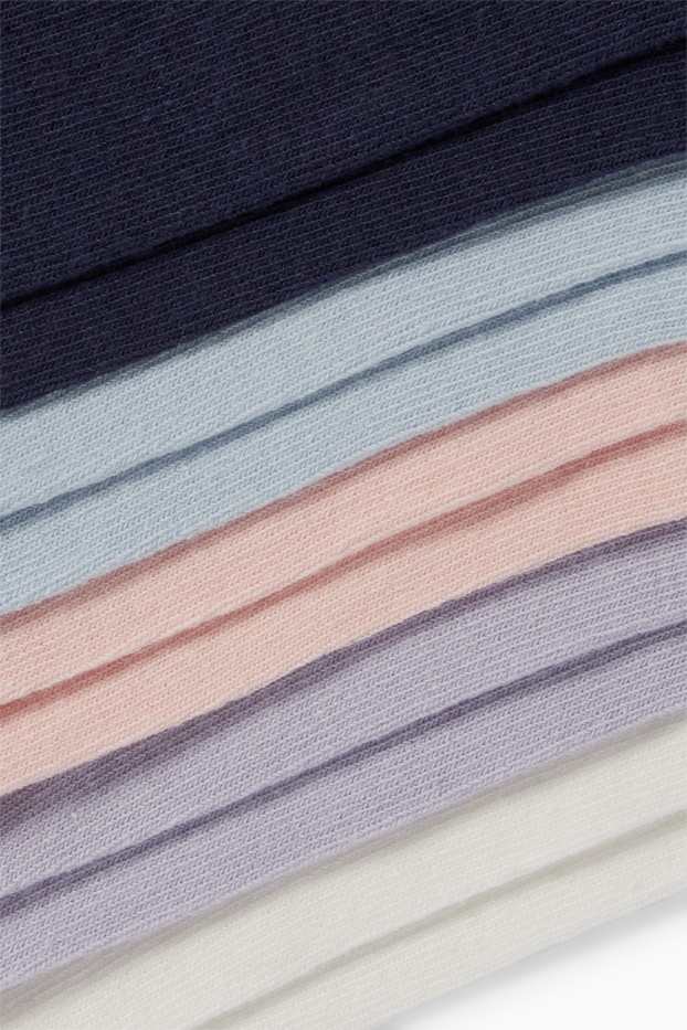 Donna - Confezione da 10 - calzini corti - blu scuro