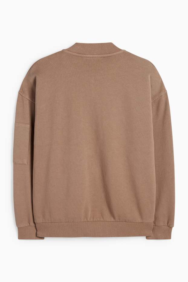 Děti - chlapci - Tepláková bunda - hnědá