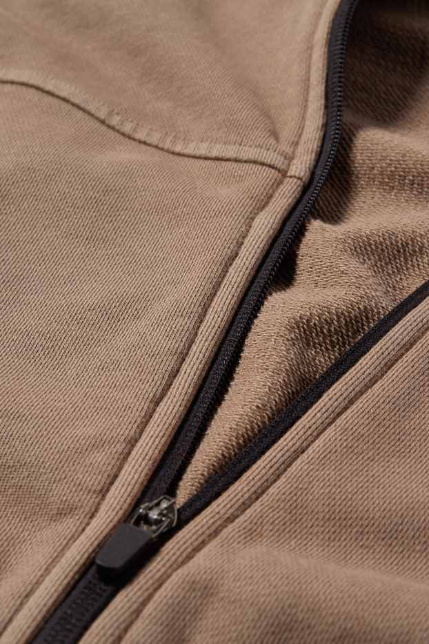 Děti - chlapci - Tepláková bunda - hnědá