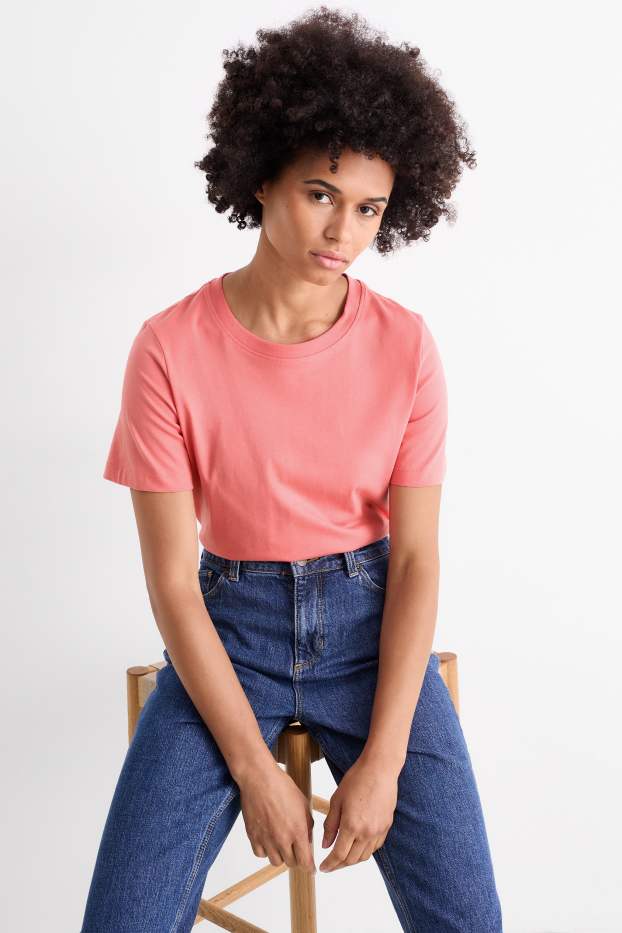 Dona - Samarreta de màniga curta - regular fit - fúcsia