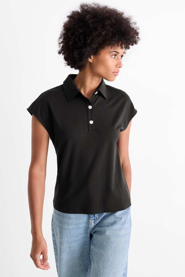 Femmes - Polo - noir