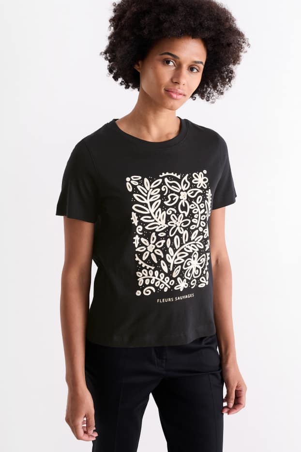 Women - T-shirt - black