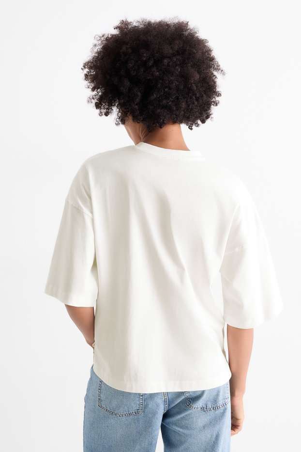 Women - T-shirt - cremewhite