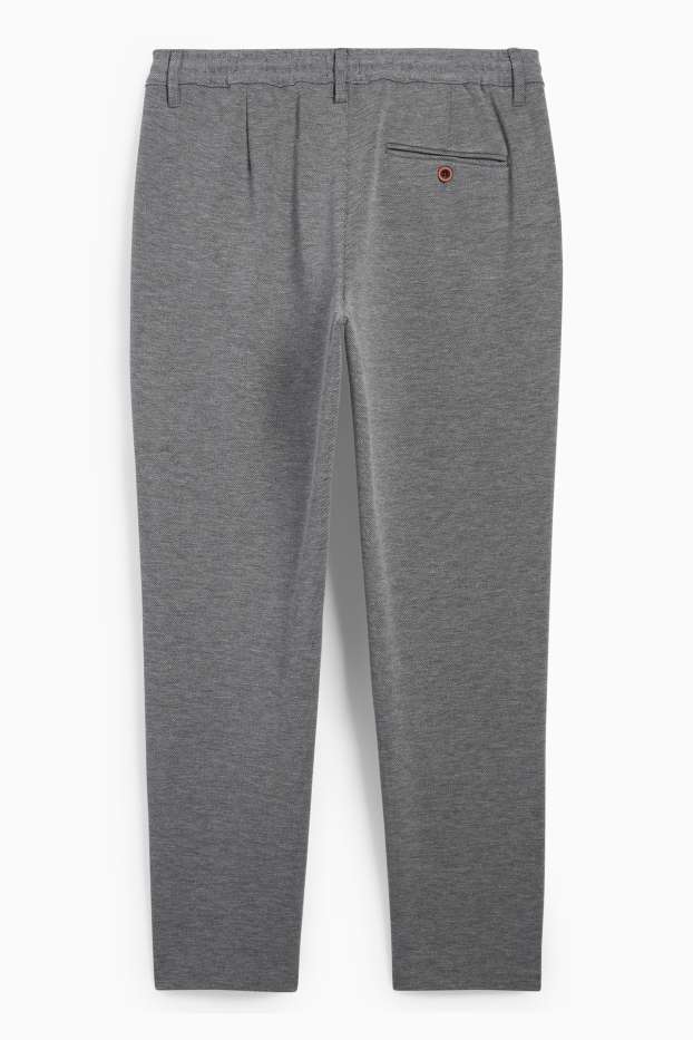 Hommes - Chino - tapered fit - gris foncé