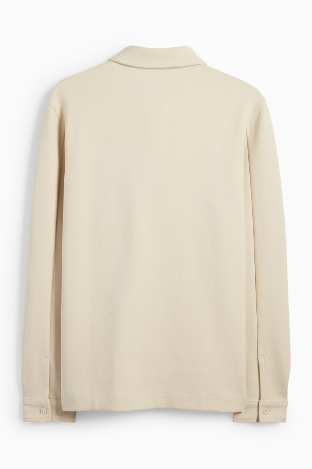 Herren - Poloshirt - hellbeige