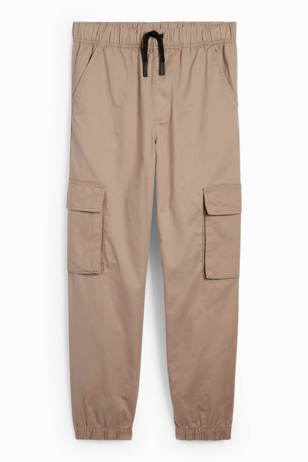Children Boys - Cargo trousers - taupe