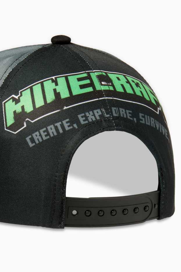 Kinder Buben - Minecraft - Baseballcap - schwarz