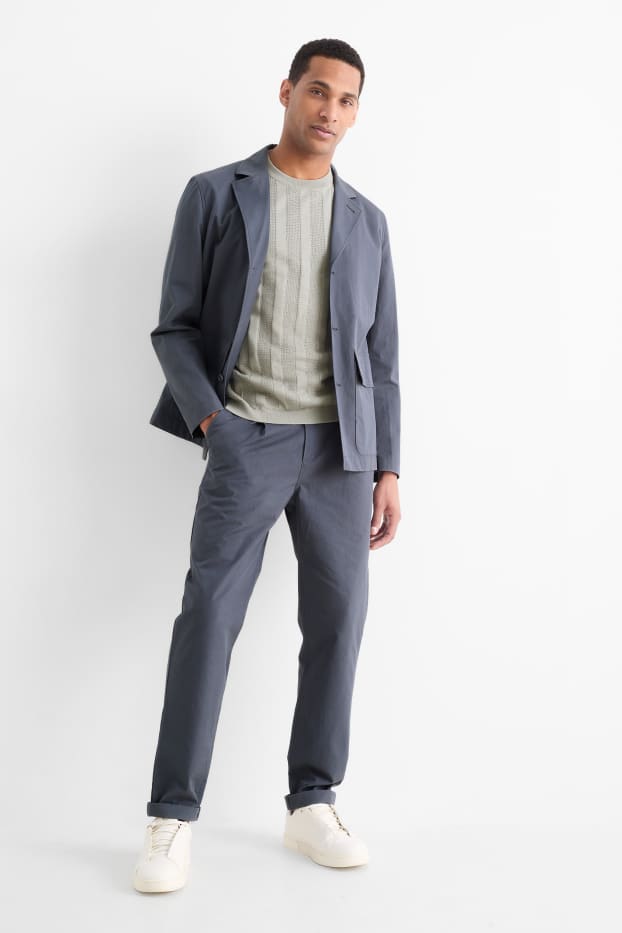 Uomo - Pantaloni chino - regular fit - blu scuro