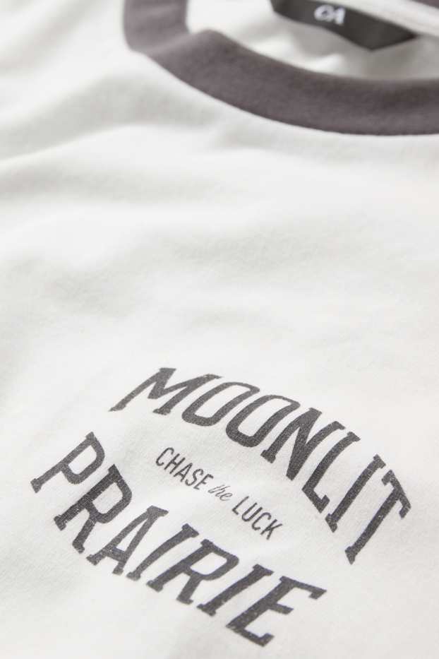Hommes - T-shirt - regular fit - blanc crème