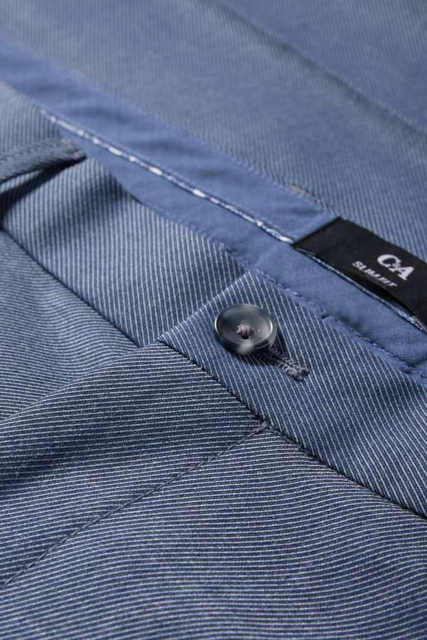 Pánské - Oblekové kalhoty - slim fit - Flex - tmavomodrá