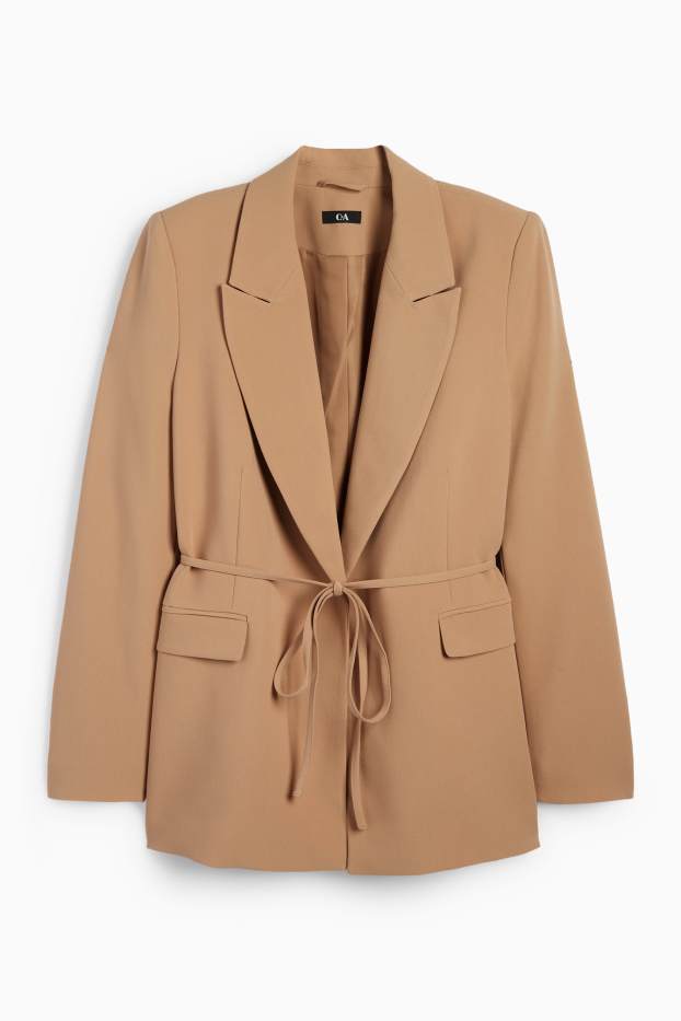 Femei - Blazer - cambrat - bej