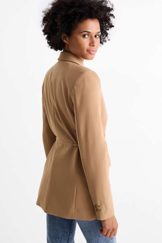 Femei - Blazer - cambrat - bej