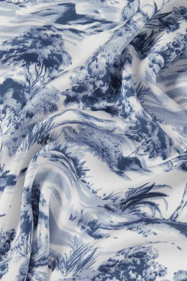 Women - Neckerchief - patterned - dark blue