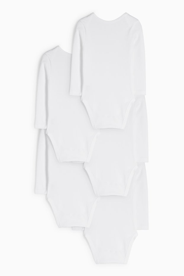 Unisex - Multipack 5er - Baby-Body - weiß