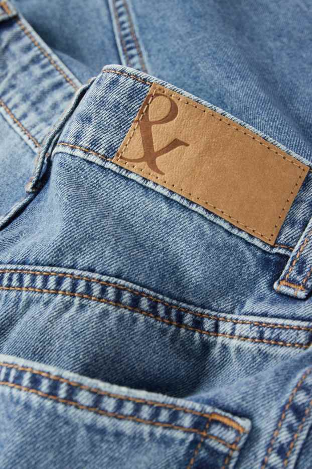Damen - Balloon Jeans - Mid Waist - jeansblau