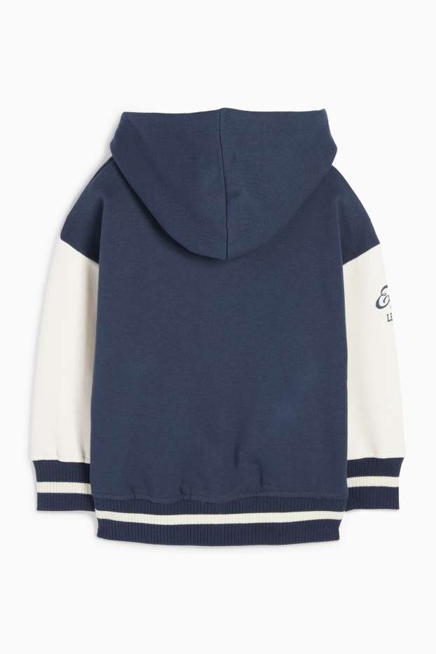 Enfants garçons - Veste style universitaire dotée d’une capuche - bleu foncé