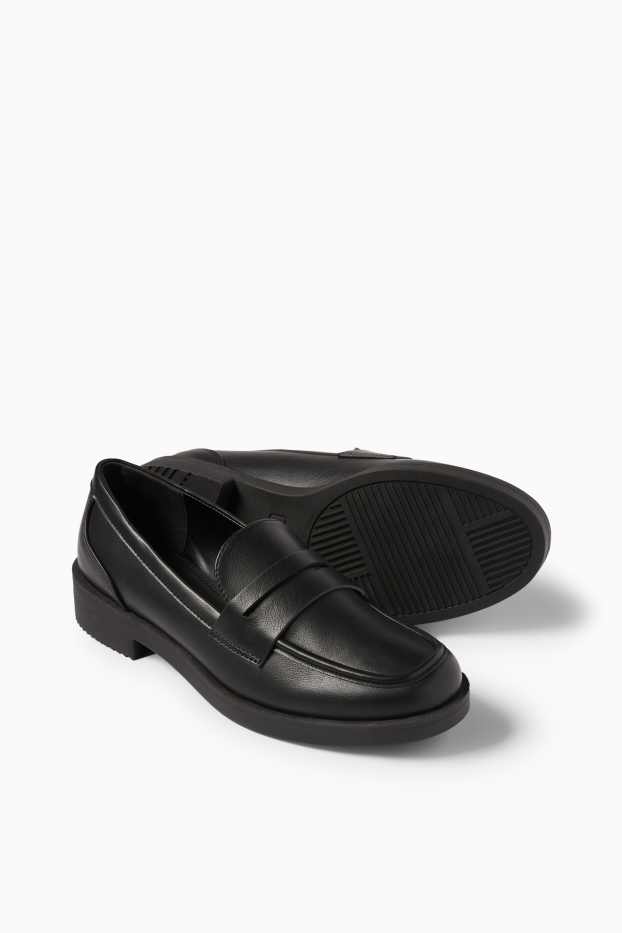 Femmes - Mocassins - synthétique - noir