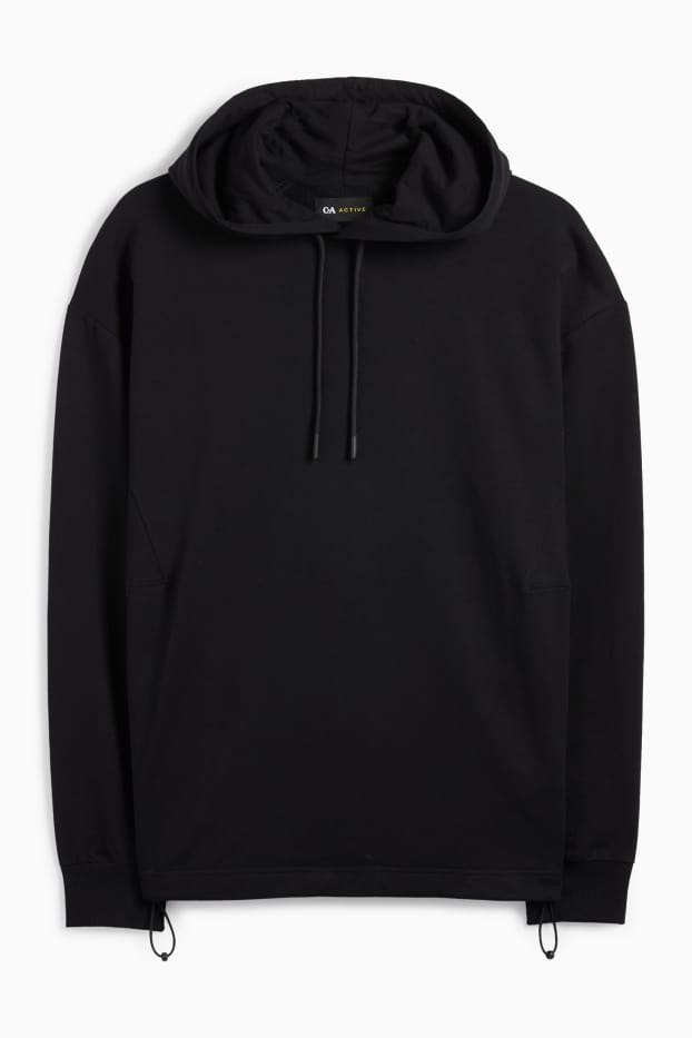 Hombre - Sudadera extragrande funcional - negro