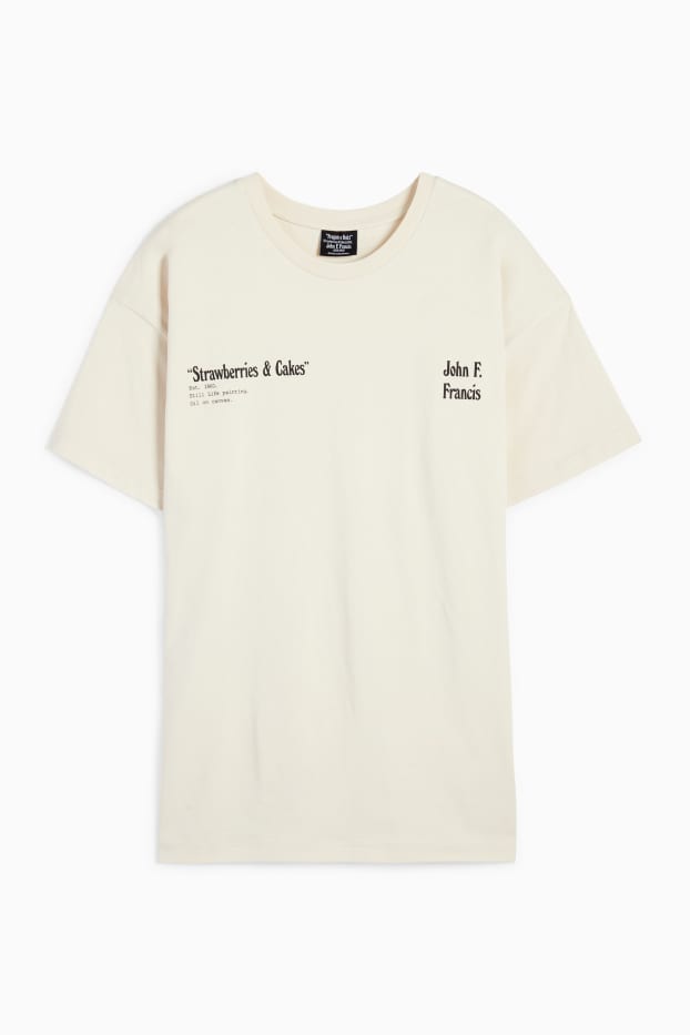 Femmes - T-Shirt - John F. Francis - beige clair