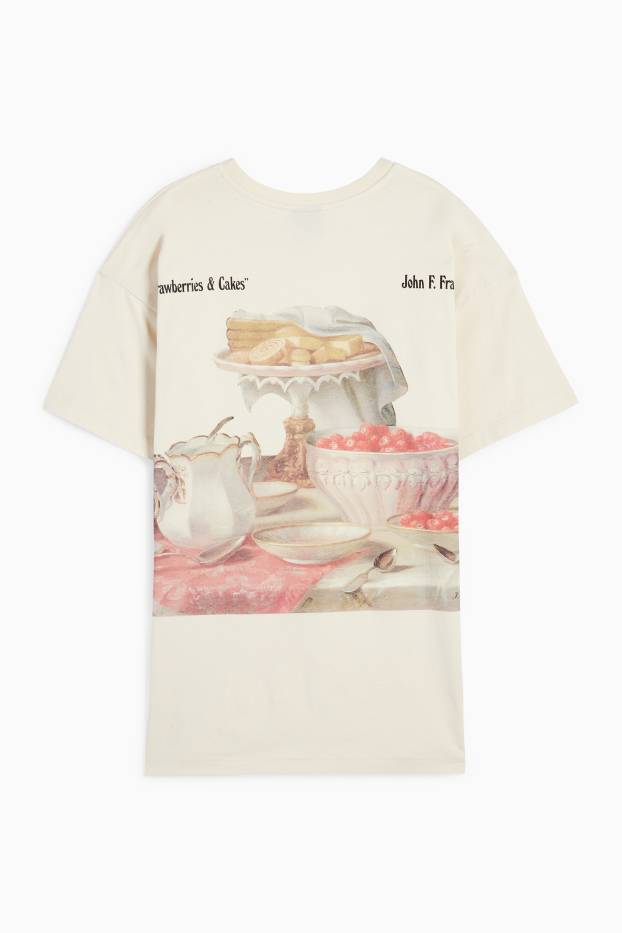 Femmes - T-Shirt - John F. Francis - beige clair