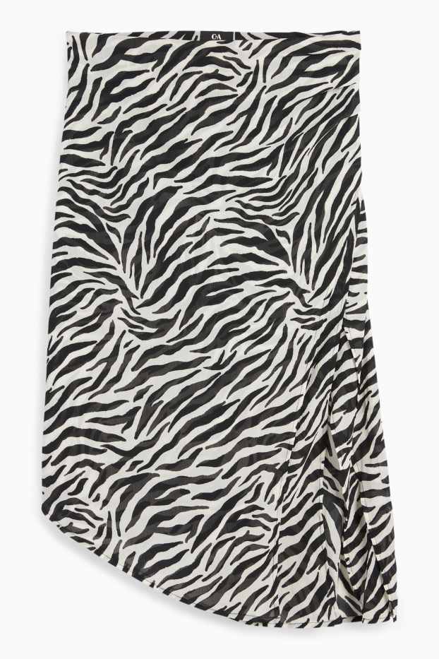 Dona - Faldilla - estampada - negre/blanc