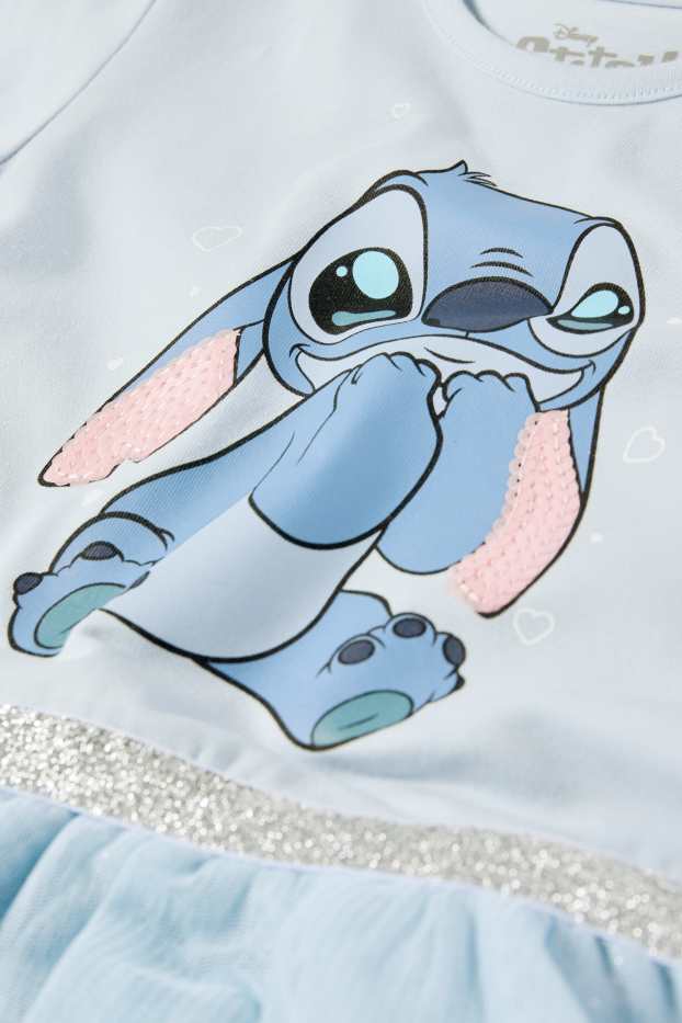 Děti - dívky - Lilo & Stitch - souprava - šaty a taška - 2dílná - modrá