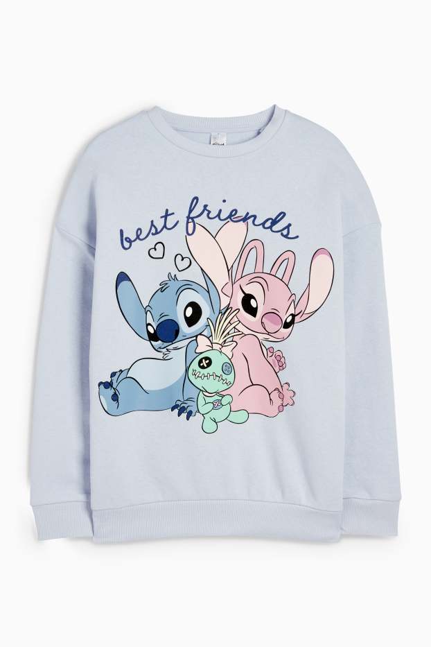 Enfants filles - Lilo & Stitch - sweat - bleu
