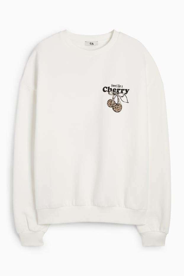 Femmes - Sweat - blanc crème
