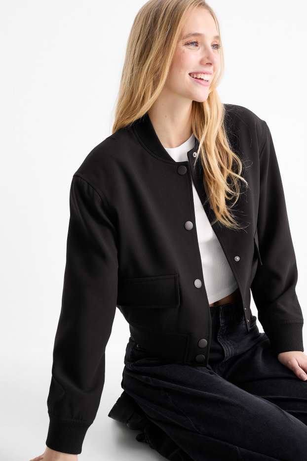 Damen - Blouson - schwarz