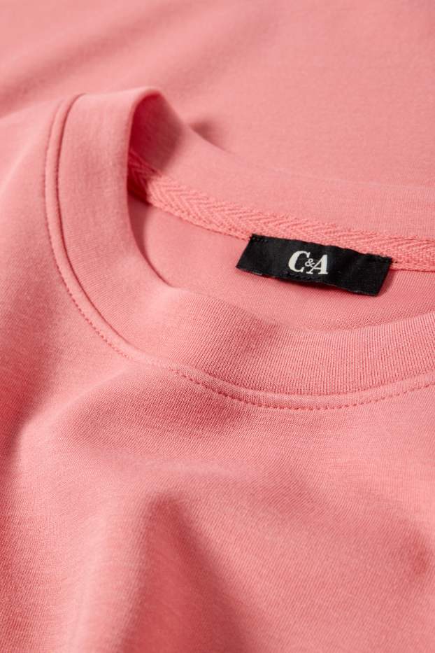 Damen - Basic-Sweatshirt - lachsfarben