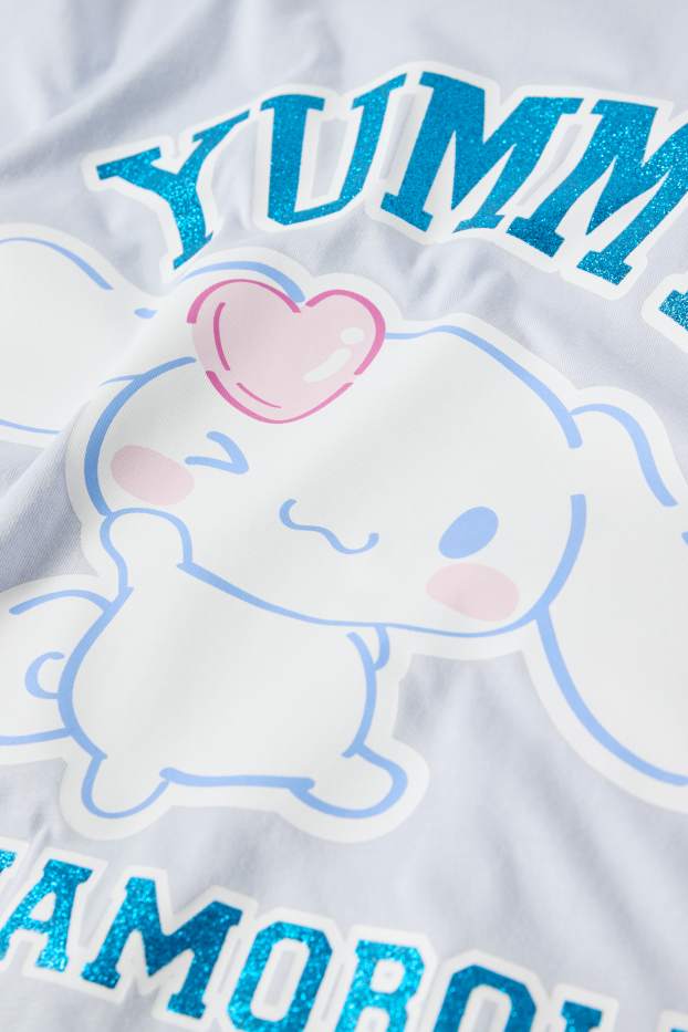 Děti - dívky - Cinnamoroll - tričko s krátkým rukávem - světle modrá