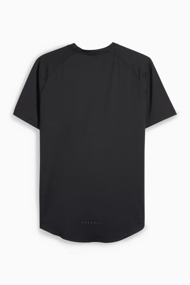 Heren - Sportshirt - regular fit - 4 Way Stretch - zwart