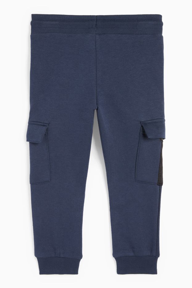 Enfants garçons - Poids lourd -bas de jogging cargo - bleu foncé