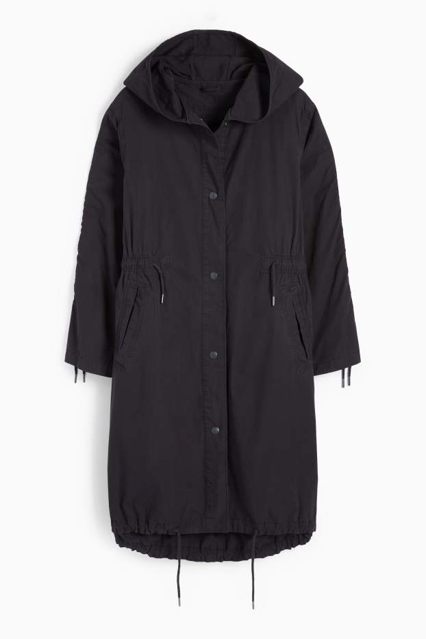 Donna - Parka con cappuccio - nero