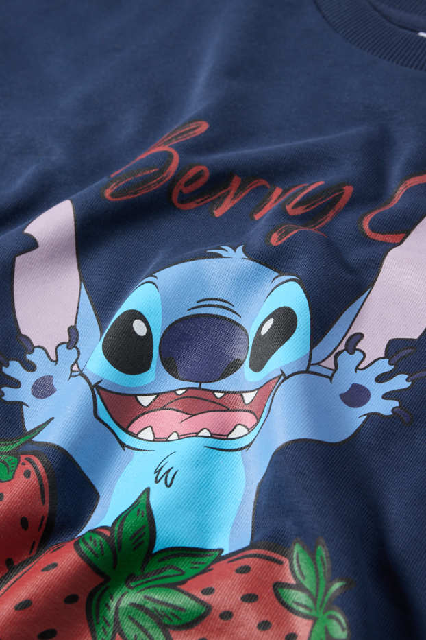 Bambine - Lilo & Stitch - felpa - blu scuro