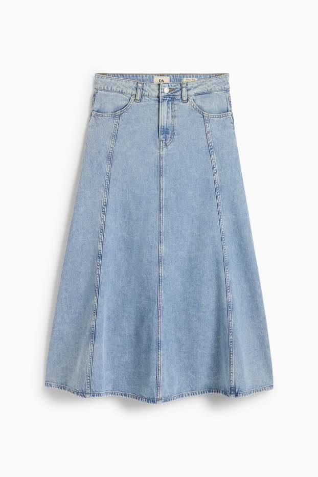 Damen - Jeansrock - helljeansblau