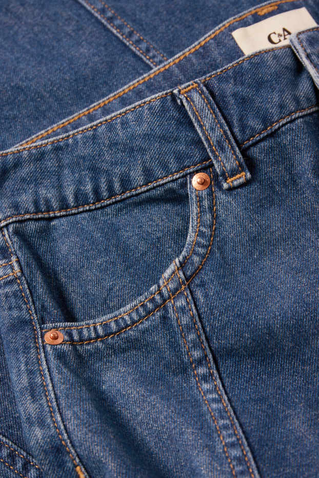 Femei - Fustă de blugi - denim-albastru